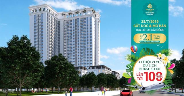Bán căn hộ cao cấp dự án TSG Lotus Sài Đồng, căn 4 phòng ngủ 115m2, giá chỉ 2,8 tỷ cực đẹp