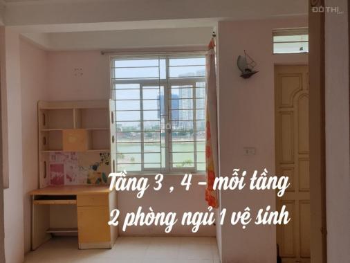 Cho thuê nhà mặt đường, mặt hồ, vỉa hè rộng tại Khương Đình, 40m2 x 4 tầng. Giá 15 tr/tháng