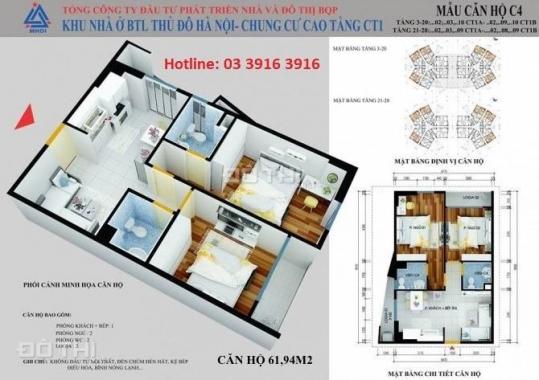 Chính chủ bán căn hộ giá rẻ dự án chung cư Bộ tư lệnh Thủ đô - CT1 Yên Nghĩa. LH: 085 792 7682