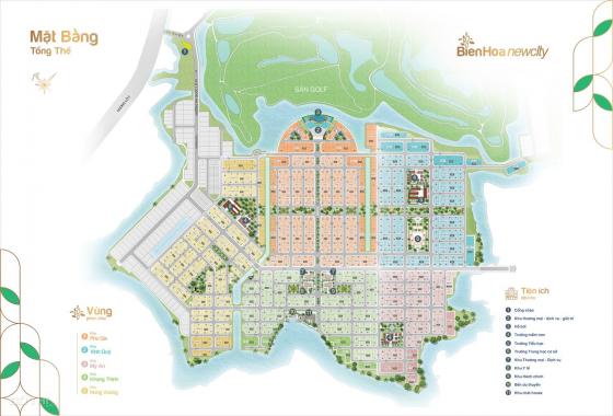 Đất nền Biên Hòa New City, 11 tr/m2, nằm bên trong sân golf, sát sông. LH 0987358488