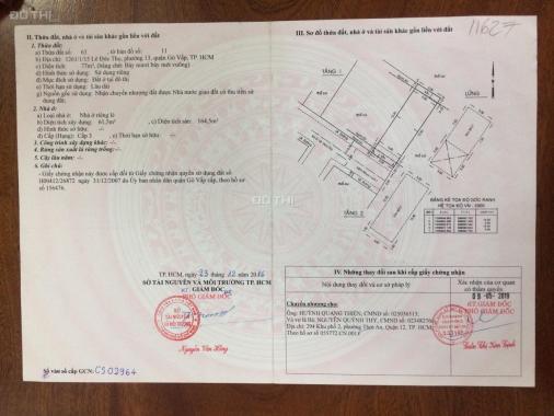 Chính chủ bán nhà gần mặt tiền Lê Đức Thọ, Quận Gò Vấp, giá tốt