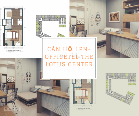 Bán căn hộ 1 phòng ngủ, 46m2 Officetel The Lotus Center- LH 0947335836