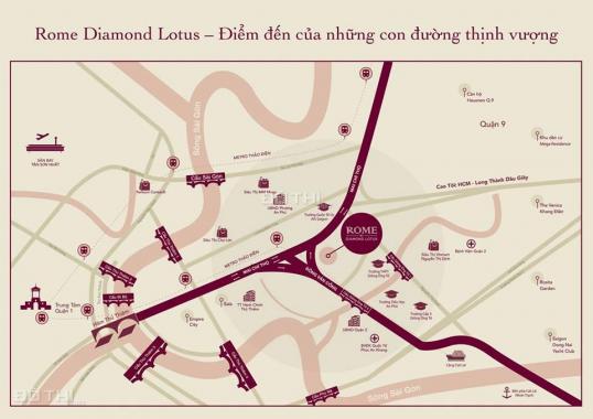 Bán căn hộ quận 2 - Rome by Diamond Lotus - MT Mai Chí Thọ - Đồng Văn Cống, 70m2