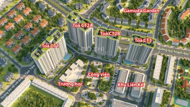Bán cắt lỗ chung cư 885 Tam Trinh, tầng 1012, DT: 70,2m2, giá 21tr/m2, gặp chủ nhà: 0985764006