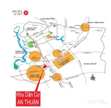 KDC An Thuan Cần bán 2 lô đất góc khu phố thương mại Long Thành Đồng Nai, giá 3,5 tỷ