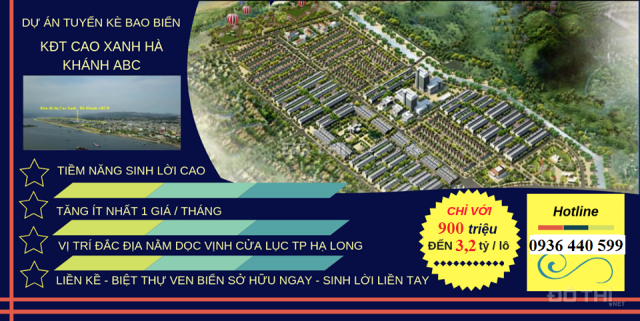 Mở bán đất nền LK, BT ven biển KĐT Hà Khánh C - Hạ Long Sunshine City, giá rẻ CĐT, sinh lời lớn