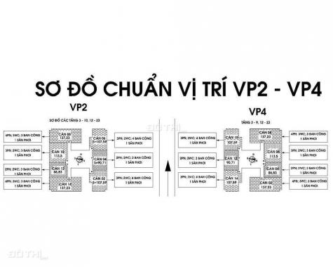 Bán đợt cuối chung cư VP2 - VP4 bán đảo Linh Đàm (HUD), LH 0984.218.777