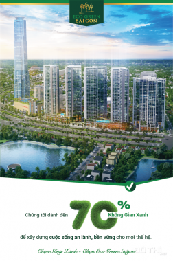 Căn hộ cao cấp Eco Green Sài Gòn, TT 10% ký HĐMB, CK 3%, ngân hàng vay 70%/25 năm. LH 0903678422