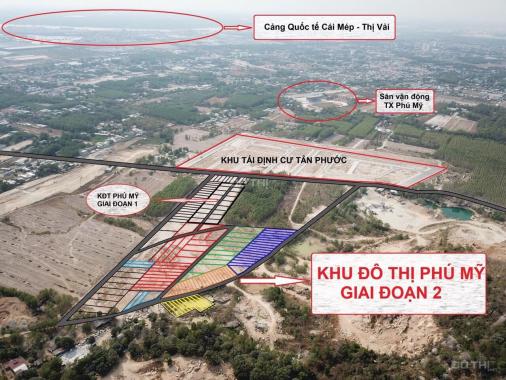 Bán đất tại Tân Phước, đối diện đường vào cảng Cái Mép, DT 504m2, giá 2 tr/m2