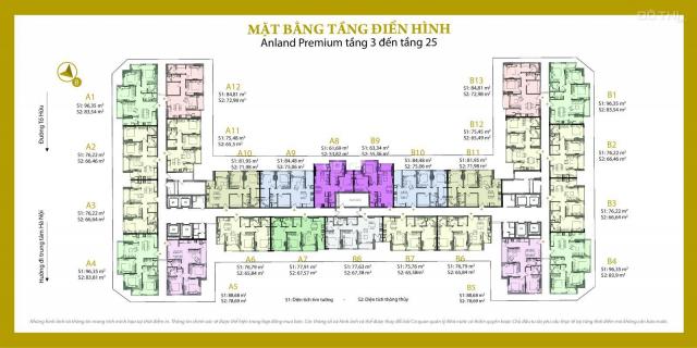 Bán căn hộ tầng 15-07 chung cư Anland Premium Dương Nội, nam cường, dt. 78m2, h. Đb: Giá 1,75 tỷ