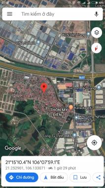 Bán đất thôn My Điền 1, giáp chợ My Điền, gần 2 KCN Vân Trung, Đình Trám. Chỉ 4tr/m2