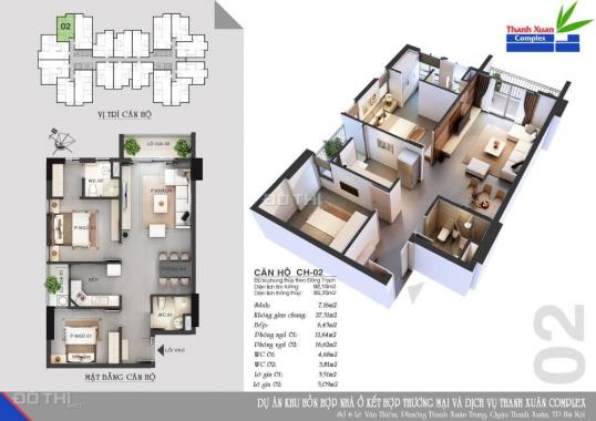 Bán suất ngoại giao dự án Thanh Xuân Complex - Hapulico 24T3 rẻ nhất thị trường: 0985818385