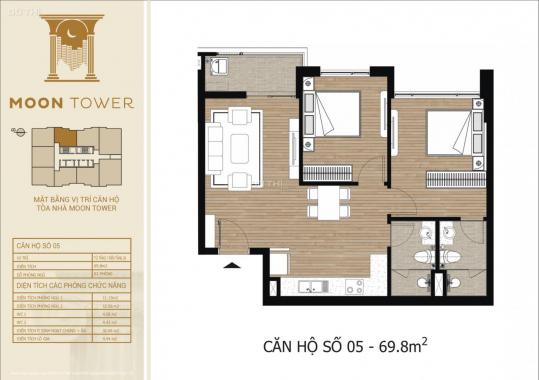 Sở hữu ngay căn hộ Tây Hồ Residence 2PN, 70m2 full nội thất chỉ với 3 tỷ. CK tới 4% GTCH