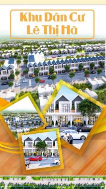 Mở bán dự án nhà phố KDC Lê Thị Hà, Hóc Môn, 1 trệt, 1 lầu, 2PN, giá chỉ 1.7 tỷ