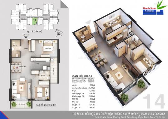 Chung cư Thanh Xuân Complex 24T3 Hapulico bảng hàng CĐT đóng 50% nhận nhà ngay, full nội thất