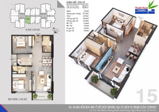 Chung cư Thanh Xuân Complex 24T3 Hapulico bảng hàng CĐT đóng 50% nhận nhà ngay, full nội thất