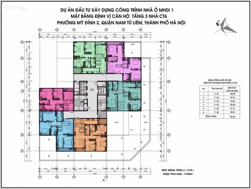 Bán cắt lỗ căn hộ 70m2 chung cư CT5-CT6 Lê Đức Thọ, giá chỉ từ 28tr/m2. 0973.351.259