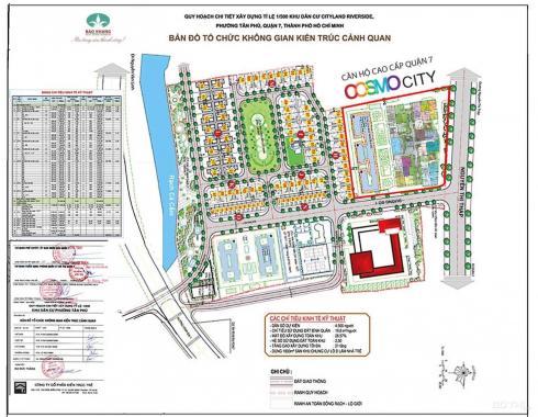 Bán gấp CH Cosmo City số 99 Nguyễn Thị Thập, căn góc 3PN, DT 104m2, bán giá 3.9 tỷ - 0909 86 5538