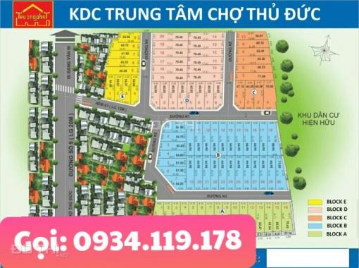 Khu dân cư chợ Thủ Đức, đường Hồ Văn Tư, Trường Thọ, Thủ Đức, vị trí đẹp cho giá trị tăng nhanh