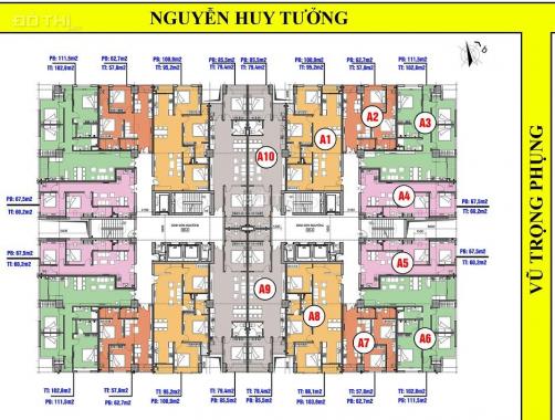 Cần bán gấp căn hộ Mỹ Sơn Towers, 62 Nguyễn Huy Tưởng, 100,9m2, giá cực rẻ 23,5 tr/m2