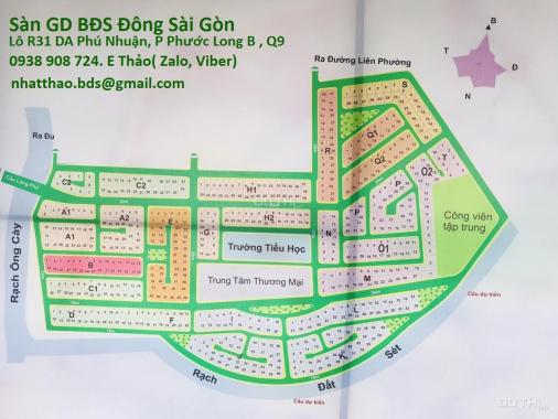 Giá rẻ nhất dự án Phú Nhuận, Liên Phường, P Phước Long B, đường 20m, 0938908724