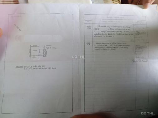 Chính chủ cần bán căn nhà 2 vợ chồng đang ở trong ngõ đường Lương Khánh Thiện, Ngô Quyền, Hải Phòng