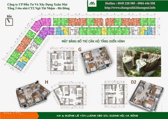 Bán gấp - bán rẻ - căn hộ 2PN tại HH2B Xuân Mai, Dương Nội, Hà Đông giá 920 triệu. SĐCC