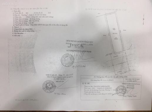 Bán lô đất vị trí đẹp tại Q. 8, TP. HCM