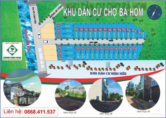 Mở bán đất KDC Chợ Bà Hom MT đường Bà Hom, SHR, DT: 4x13m, giá 1.15 tỷ