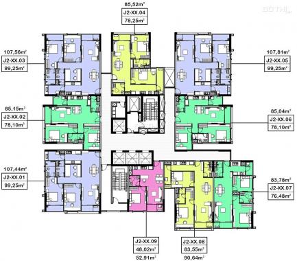 Cần bán lại căn hộ Hà Đô 2PN, 85m2 block J2 hướng Đông Nam, giá 5,3 tỷ, LH 0917285990