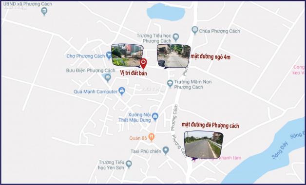 Cần bán gấp lô đất, 34m2, gần Đê Phượng Cách, Di chuyển đến Big C 15km, Sổ đỏ chính chủ