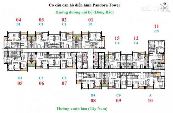 Mở bán 3 tầng đẹp nhất dự án Pandora Tower 53 Triều Khúc, căn 3PN, 2 vệ sinh, 100m2. LH 0936868983