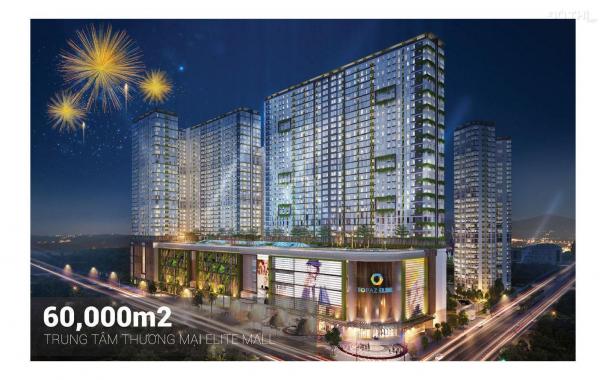 Topaz Elite, Dragon2C, căn hộ 2PN 60m2, view hồ bơi tràn viền, TTTM, tầng 8