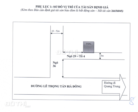 Ngân hàng thanh lý gấp nhà phố Lê Trọng Tấn, La Khê, Hà Đông, Hà Nội - DT 175m2