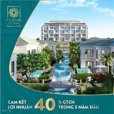 Resort đẳng cấp 5* Parami Hồ Tràm - nhận ngay lợi nhuận 16% GTCH khi giao nhà. Thanh toán 880tr/căn