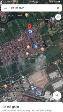 Bán đất tại đường 2, Xã Quang Tiến, Sóc Sơn, Hà Nội, diện tích 40m2, giá 440 triệu