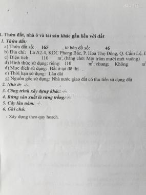 Cần bán lô đất mặt tiền đường Nguyễn Thế Lịch - Cẩm Lệ