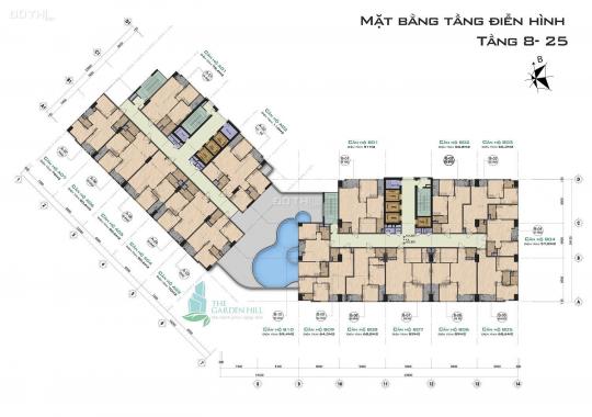 Bán căn tại dự án The Garden Hills, 99 Trần Bình, Nam Từ Liêm, Hà Nội, diện tích 89m2