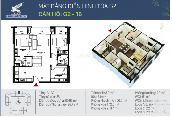 Mở bán siêu phẩm Sunshine Garden Vĩnh Tuy 22/9 tặng SH125I, nội thất cao cấp, 3 PN, giá từ 28 tr/m2