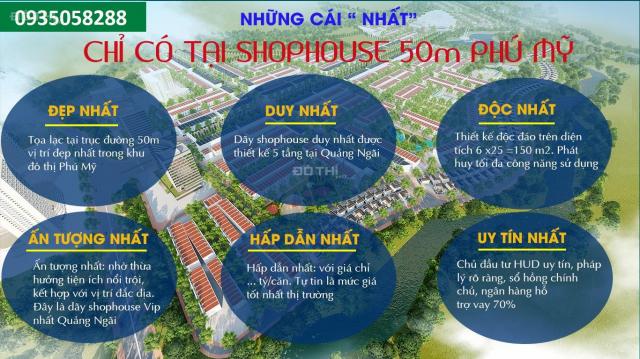 Siêu phẩm shophouse 50m - Dự án khu đô thị Phú Mỹ Quảng Ngãi