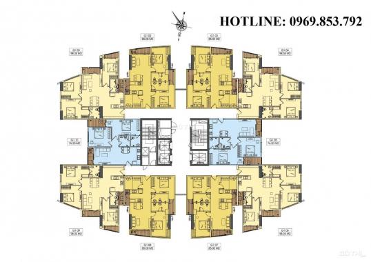 Bán căn hộ 2PN, 63m2 tại Long Biên giá mở bán đợt 1, view Vinhomes Riverside, nhận nhà quý II/2020