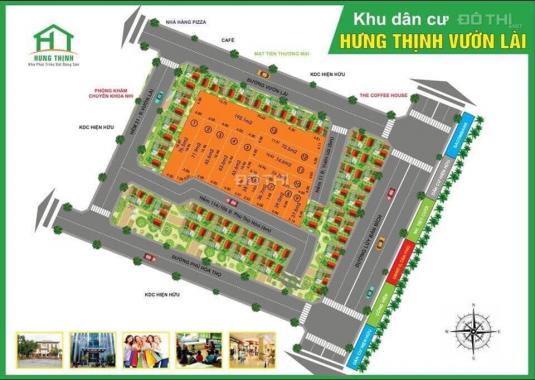 Bán đất phân lô 4x15m, mặt tiền nội bộ 7m đường Vườn Lài (gần chợ vải Phú Thọ Hòa)