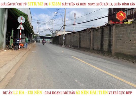 Bán đất tại đường 18B, Phường Bình Hưng Hòa A, Bình Tân, Hồ Chí Minh, DT 80m2, giá 52 triệu/m2