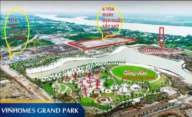 Mở bán căn hộ Vinhomes Grand Park, Q. 9 DT: 36ha, cùng 15 công viên cực đẹp. Tel: 0902804438