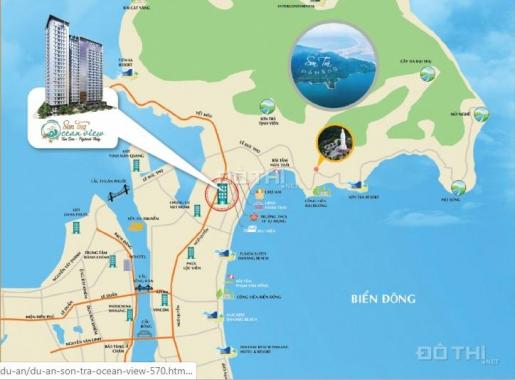Căn hộ Sơn Trà Ocean View, Sơn Trà, Đà Nẵng, diện tích 75m2, giá chỉ 2.2 tỷ