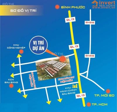 Đất nền dự án mới Golden Future City ngay TTHC Bàu Bàng, mặt tiền QL13, 560tr, sổ đỏ thổ cư 100%