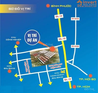 Bán đất nền dự án tại đường DX 011, Xã Lai Uyên, Bàu Bàng, Bình Dương diện tích 90m2, giá 240 tr