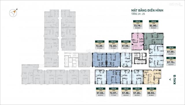 Booking có hoàn tiền đợt 2 dự án La Cosmo Residences căn hộ có lửng đầu tiên Q. TB, giá 55 tr/m2
