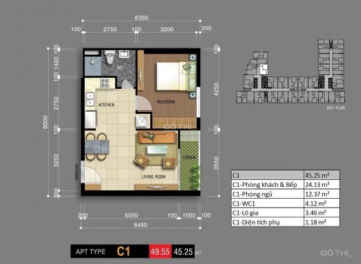 Cần bán gấp căn 1 phòng ngủ dự án Carillon 7 Tân Phú - Giá cực tốt làm việc với chính chủ