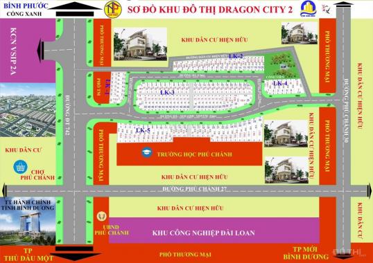 Bán đất ngay bên trường tiểu học Phú Chánh, nằm trên đường Huỳnh Văn Lũy, gần chợ Phú Chánh